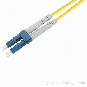 LC SM DX Fiber Optic Patch Cord, Cable Measures 3.0mm, with Low Insertion Loss